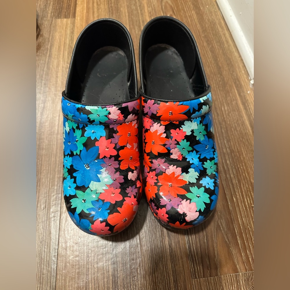 Floral Dansko Clogs